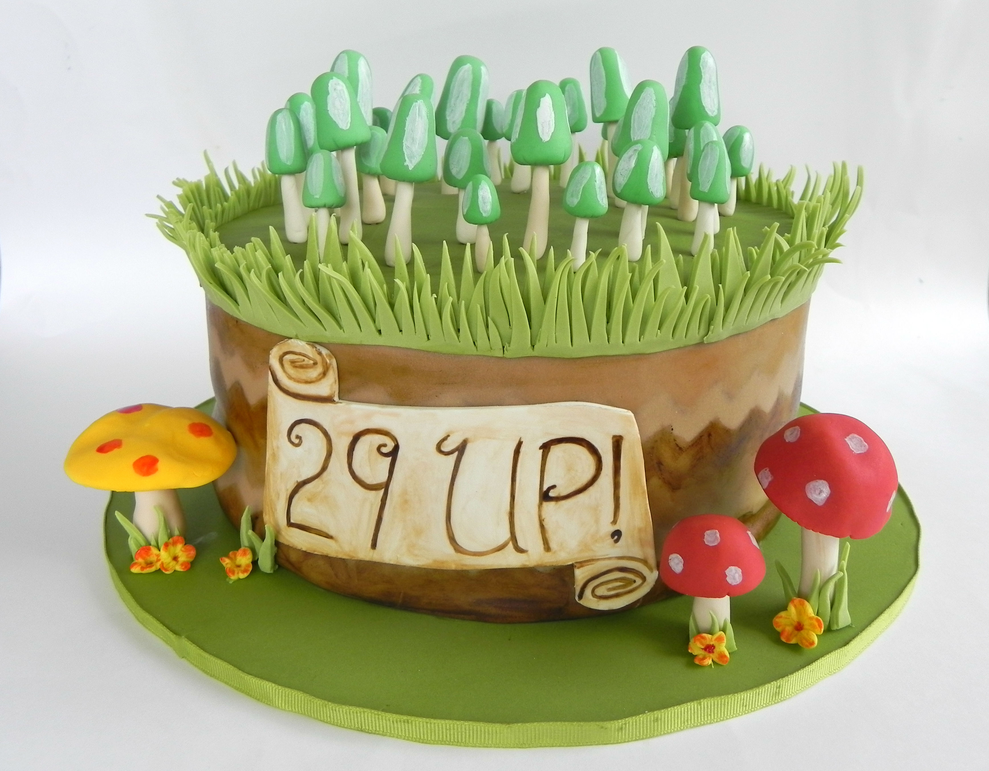 Mario Mycology cake
