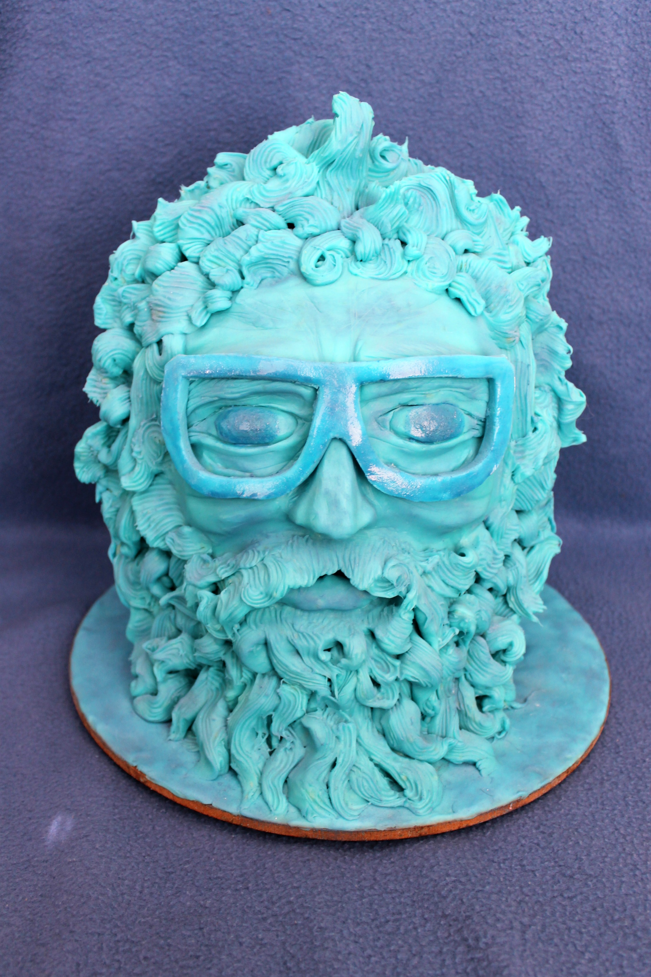 Hipster Zeus Guys Pima Baseball Tee cake
