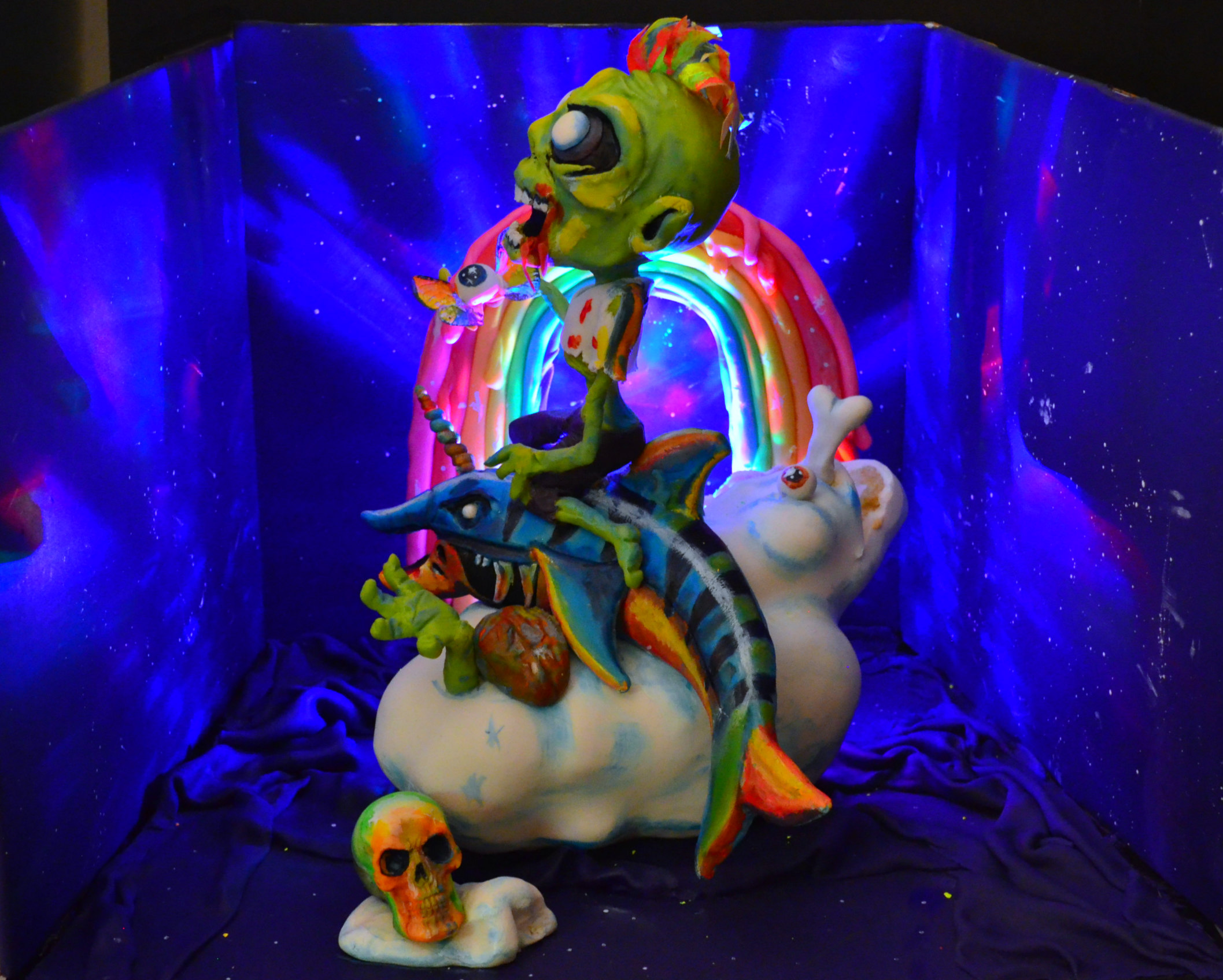Rainbow Apocalypse cake