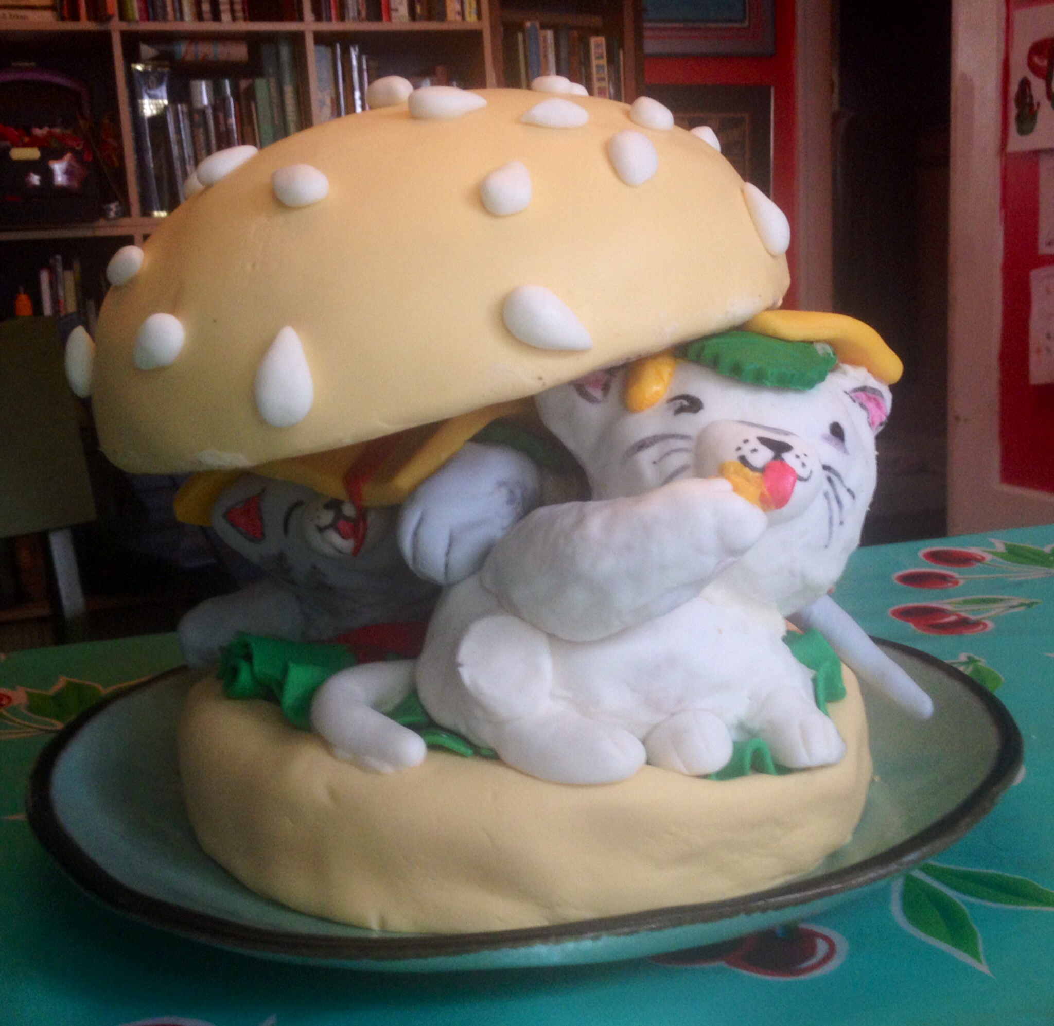 Catburger cake by Bonnie Leigh
