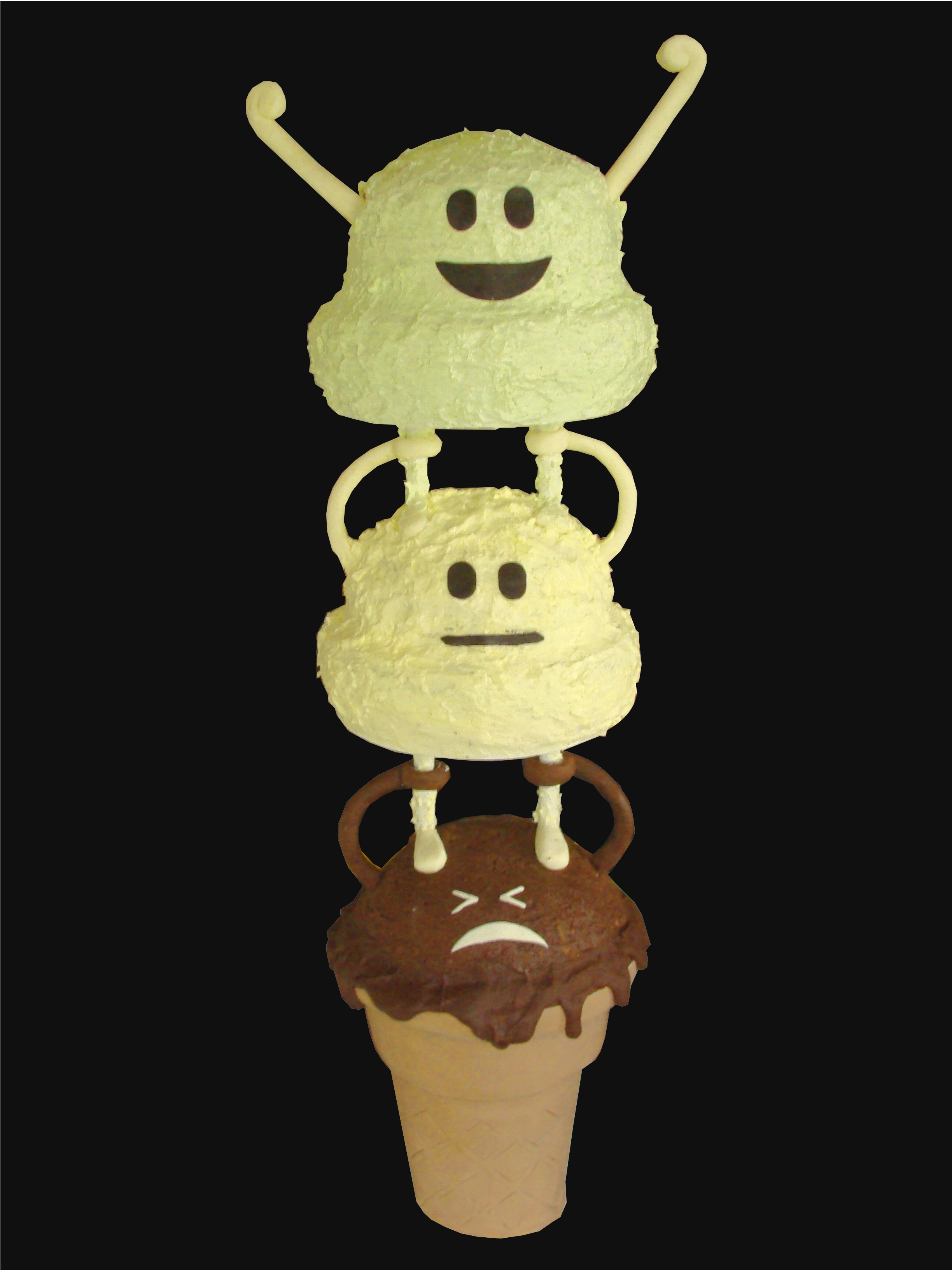 Ice Cream Cheerleading Stunt cake