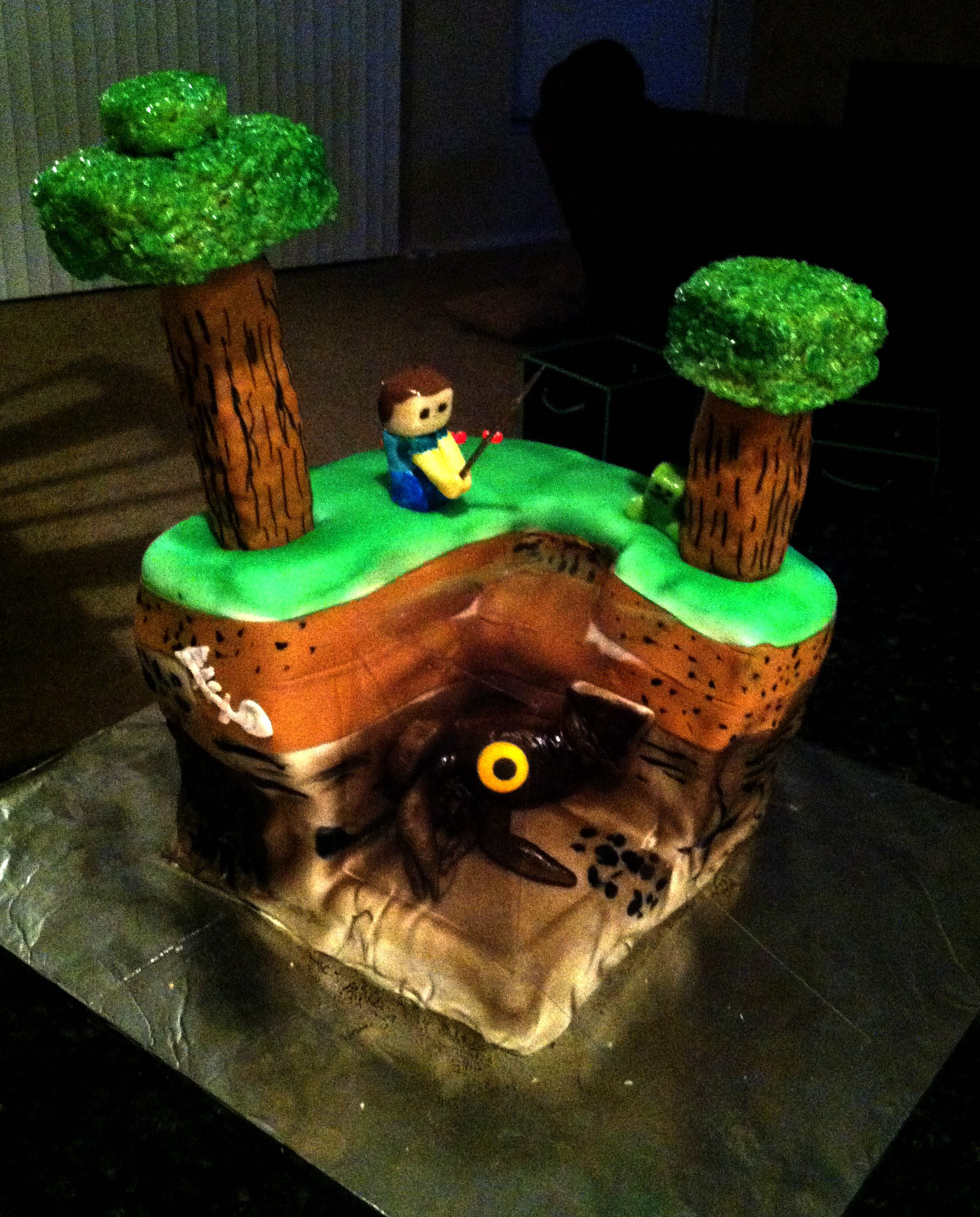 A Day in the Blocky Life cake