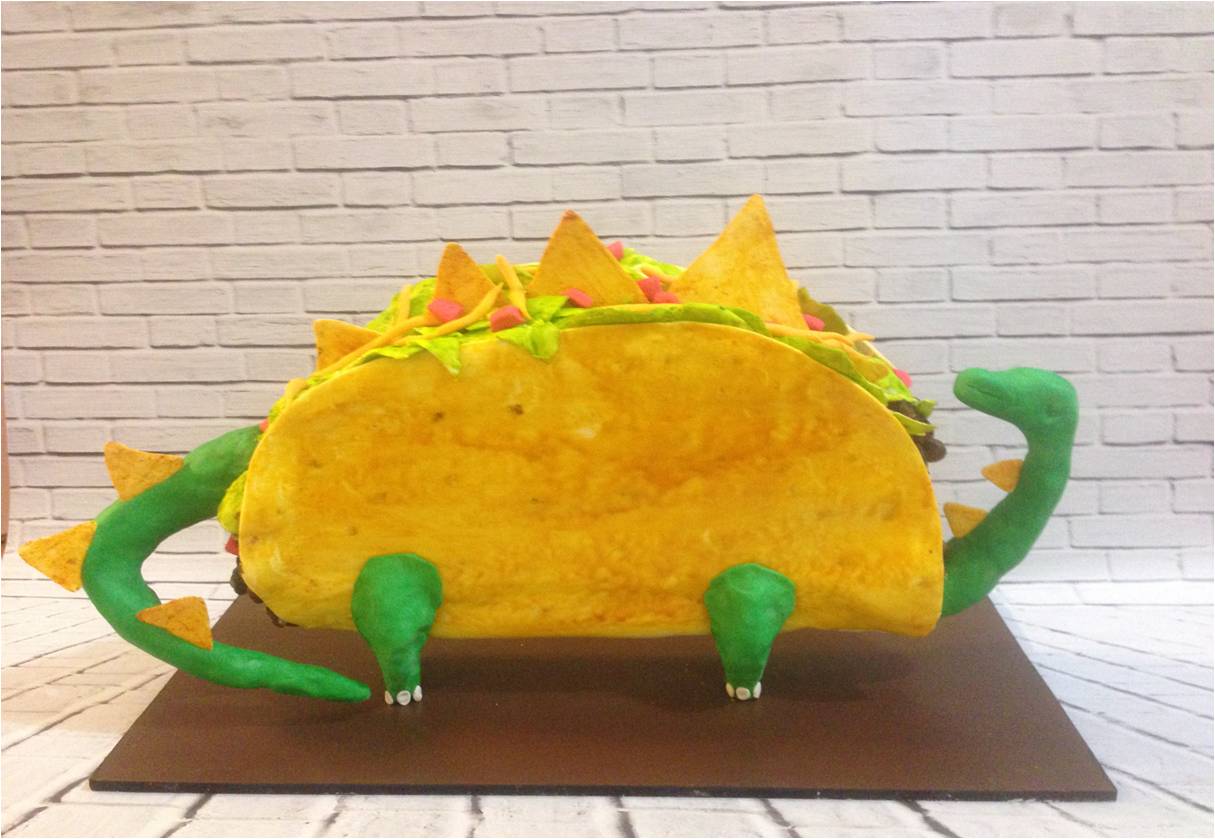 Tacosaurus cake