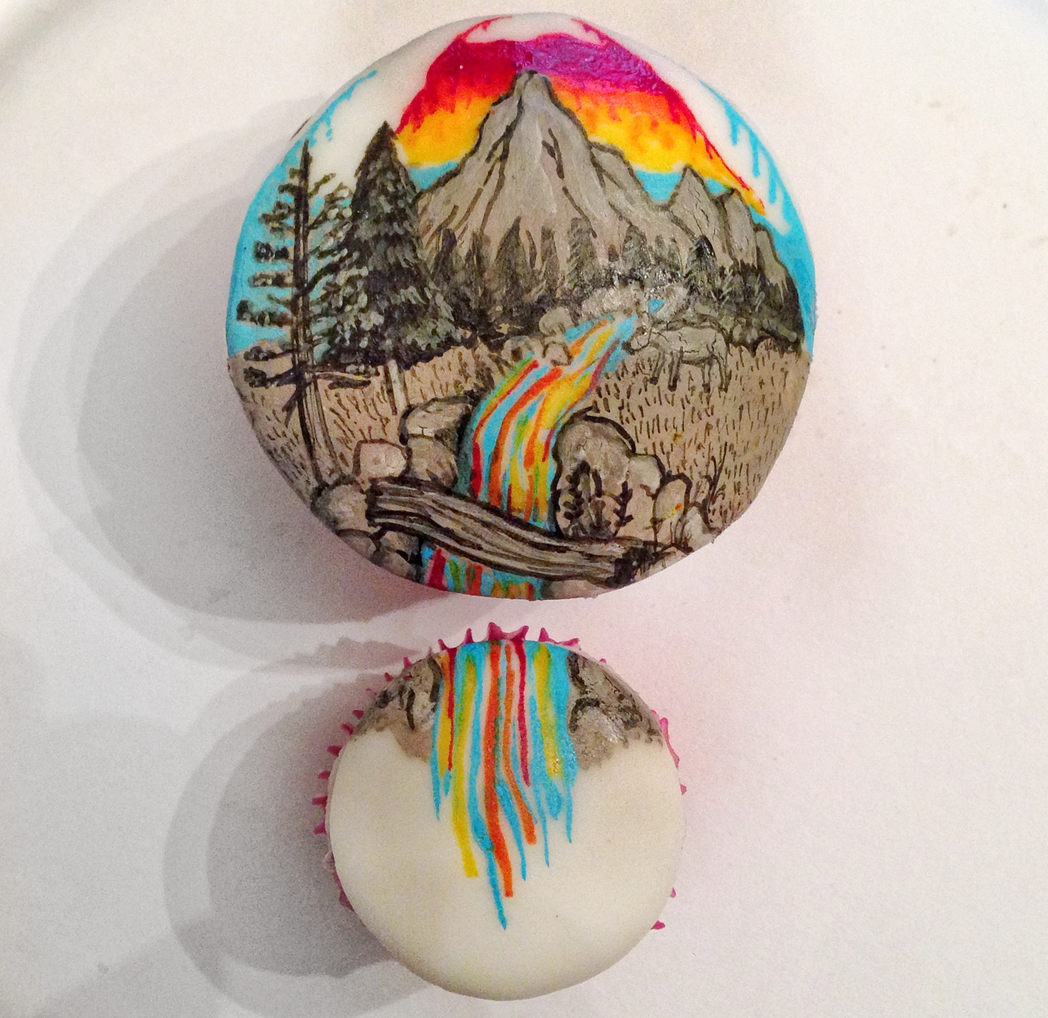 Melting Sun cake