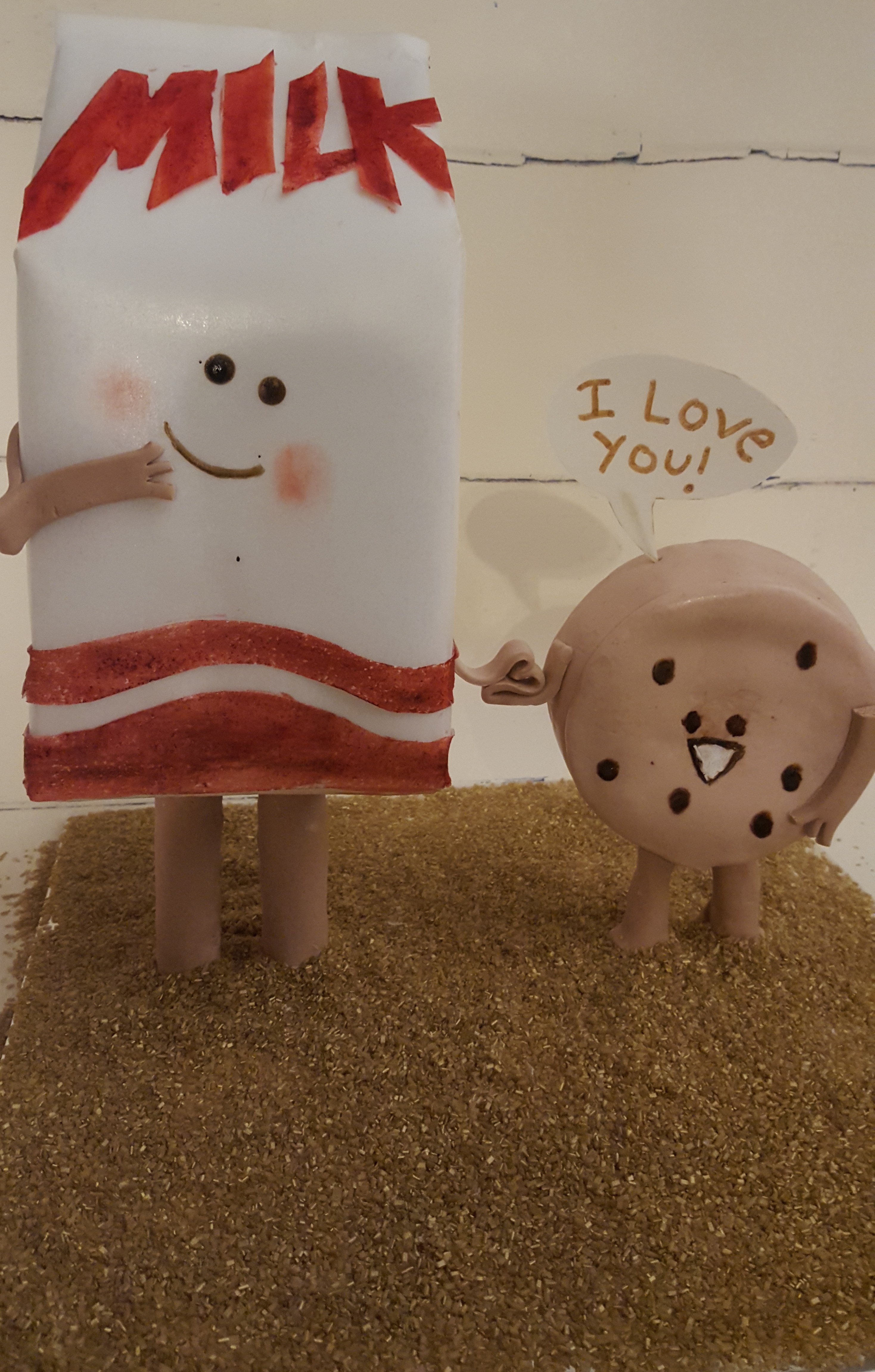 Cookie Loves Milk cake by Tnicolle Stinedurf
